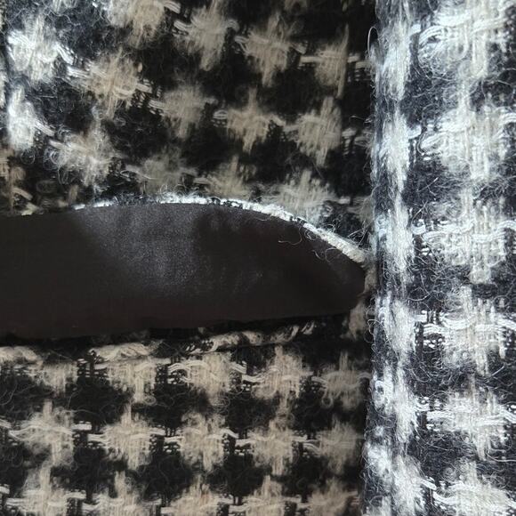 Ann Taylor Women's Houndstooth Wool Blend Jacket Size 4 Black White NWT - Picture 5 of 8